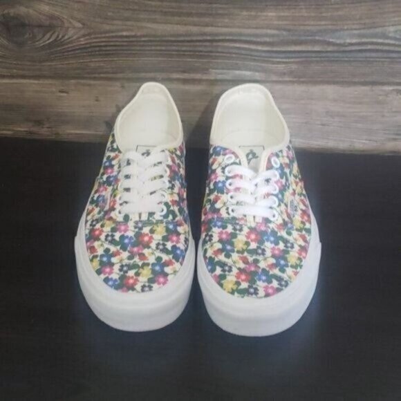 New Vans Authentic Womens Floral Print Shoes Size 7 Bloomcore Festival Skater - Picture 4 of 10